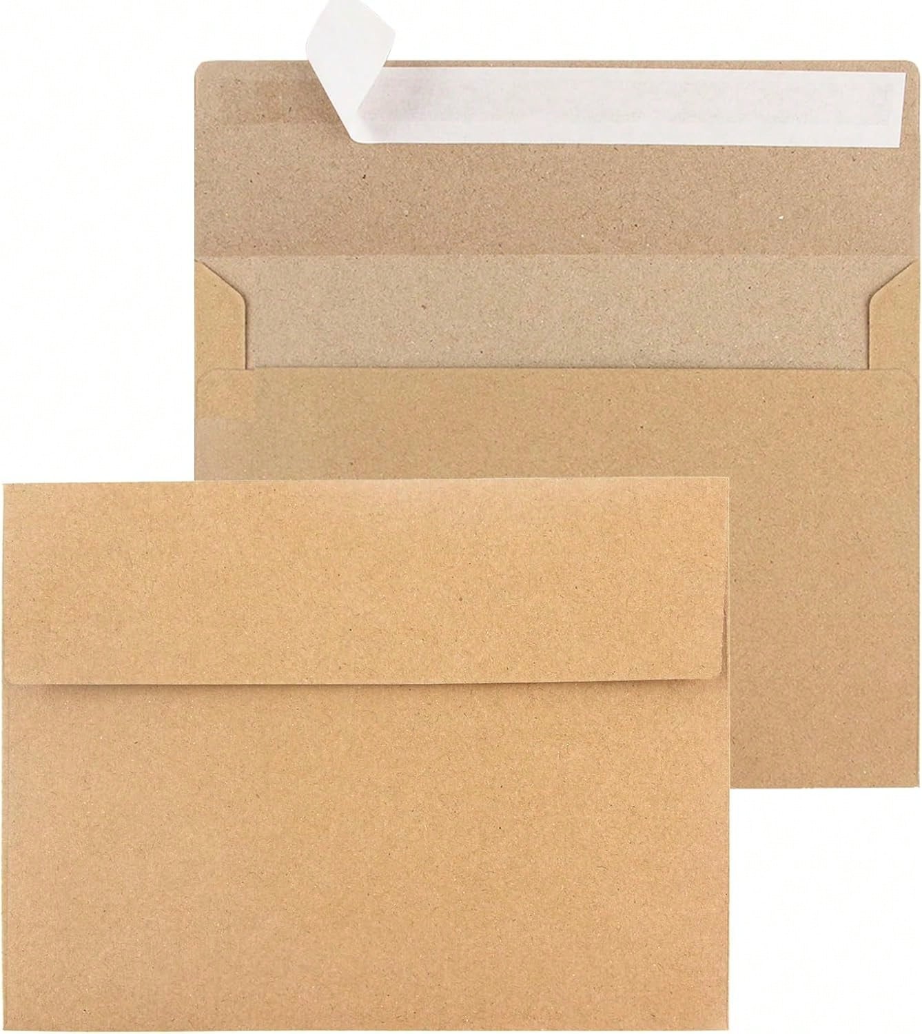 50 Pack Kraft Envelopes,Invitation Envelopes, Envelopes Invitations,Envelopes,Wedding, Shower,Brown Kraft Envelopes Personalize Birthday Party