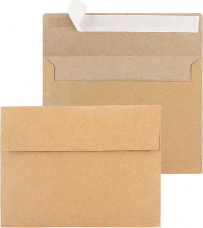 50 Pack Kraft Envelopes,Invitation Envelopes, Envelopes Invitations,Envelopes,Wedding, Shower,Brown Kraft Envelopes Personalize Birthday Party