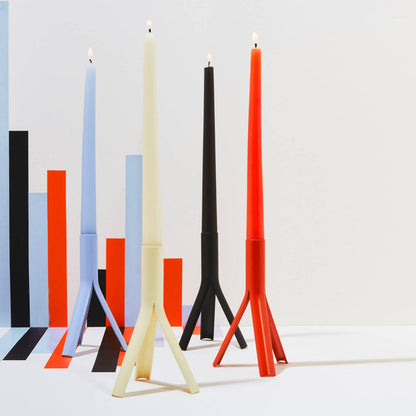 54 Celsius - Taper Candles (4 Pack) - 10" Tall, 8 Hr Burn, Lavender