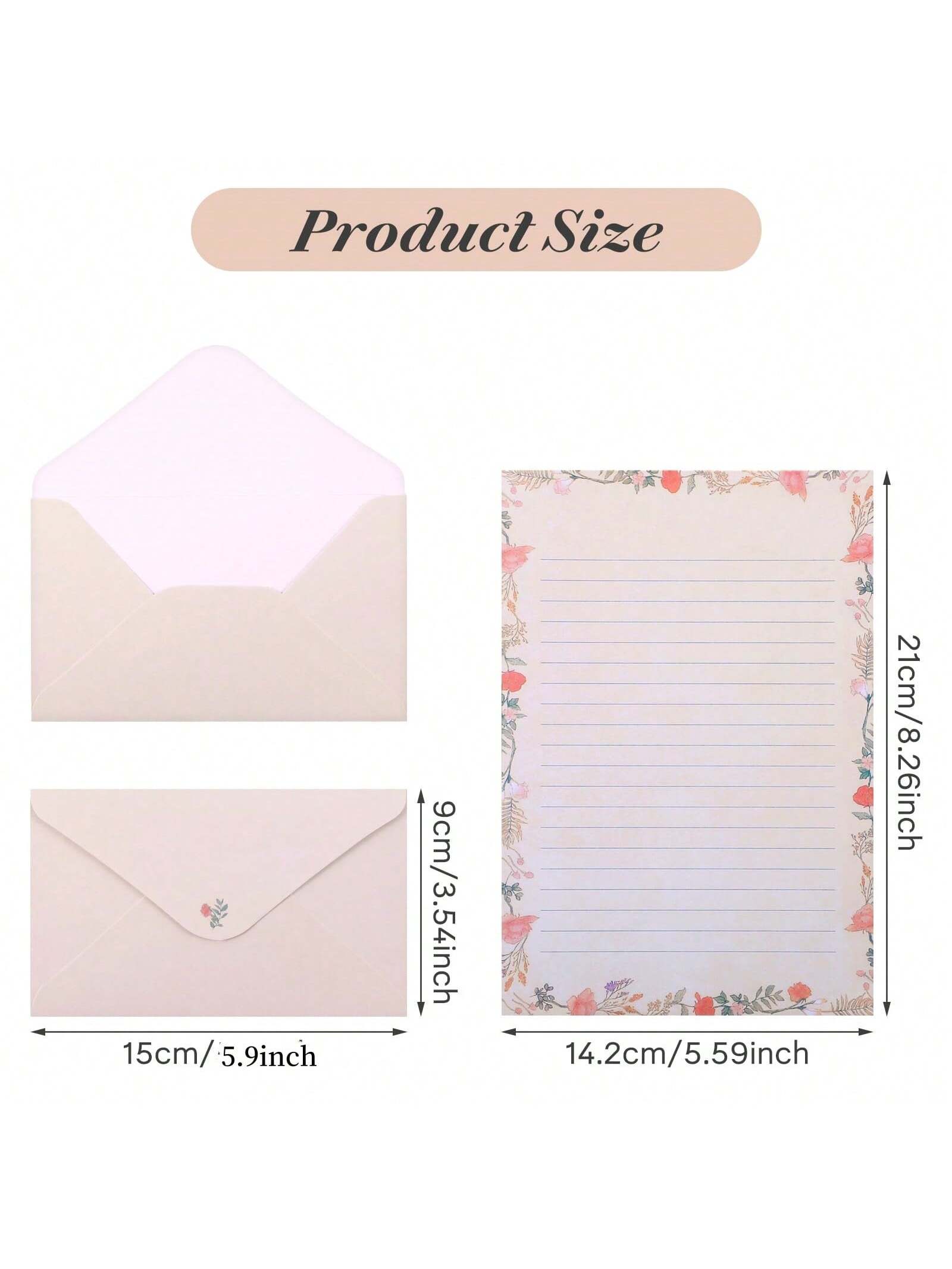 54pcs Animal Theme Stationery Set With Writing Paper & Envelopes, 36 Sheets Of A5 Writing Paper + 18 Envelopes, Cute Stationery Kit Suitable For Love Letters, Invitations, Graduation Ceremony, Greetin
