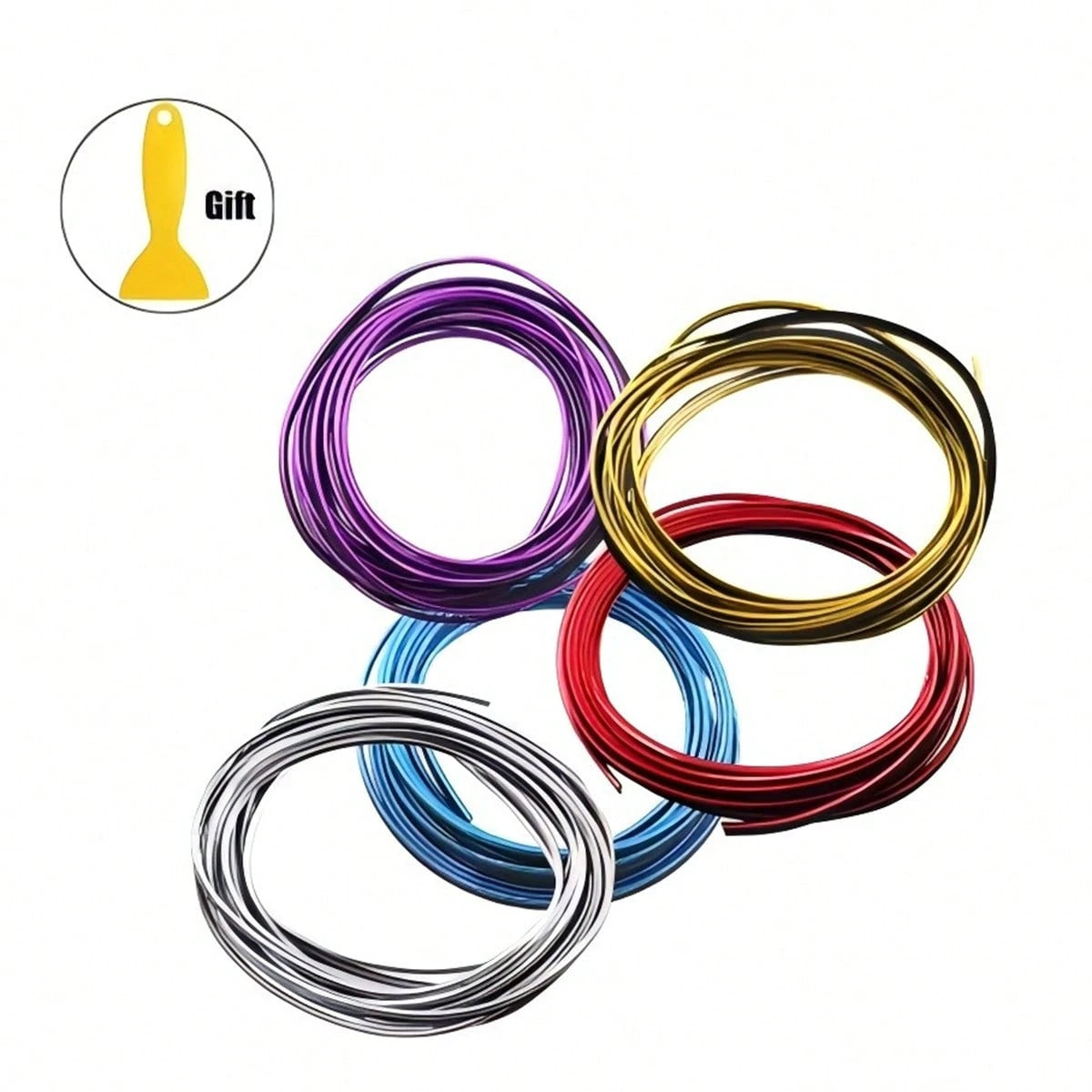 5m Flexible Car Decorative Strip Interior Trim Cover Strip Dashboard Door Edge Car Styling Universal
