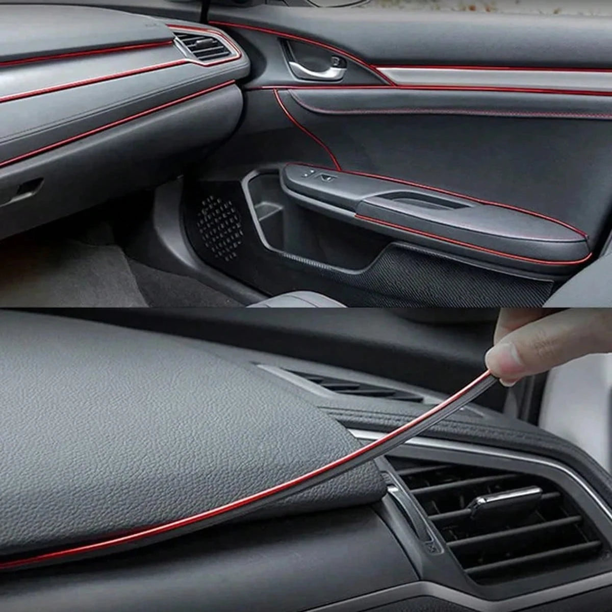 5m Flexible Car Decorative Strip Interior Trim Cover Strip Dashboard Door Edge Car Styling Universal