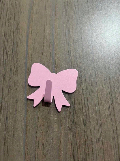 5pcs/10pcs/30PCS/Pack No-Drill Adhesive Bow-Shaped Hooks, Baby Room Wall Storage, Suitable For Living Room And Bedroom Wall Storage