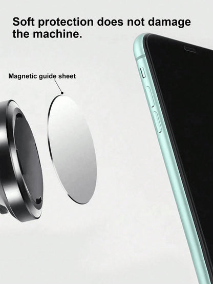 5pcs/20pcs/50pcs Ultra-Thin Round Magnetic Metal Plate With Adhesive For Car Phone Holder