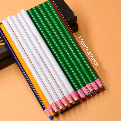 5pcs Colorful Washable Tailor's Chalk, High Visibility Fabric Marking Chalk, No Need To Sharpen Textile Marking Tool, Suitable For Sewing, Clothing Design, Fabric Crafts And Pattern Drawing