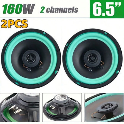 6.5-Inch Car Speaker 160W Hifi Coaxial Subwoofer Universal Car Audio Music Full Frequency Car Stereo Speaker Christmas Gifts, Halloween, Christmas Decorations