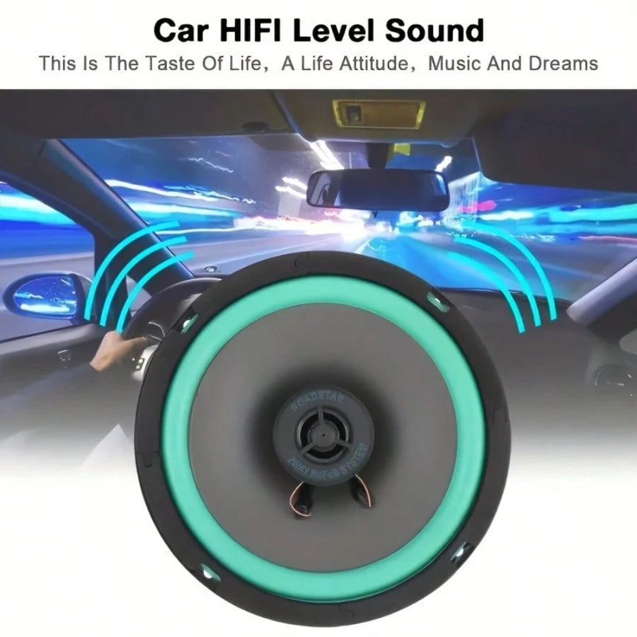 6.5-Inch Car Speaker 160W Hifi Coaxial Subwoofer Universal Car Audio Music Full Frequency Car Stereo Speaker Christmas Gifts, Halloween, Christmas Decorations