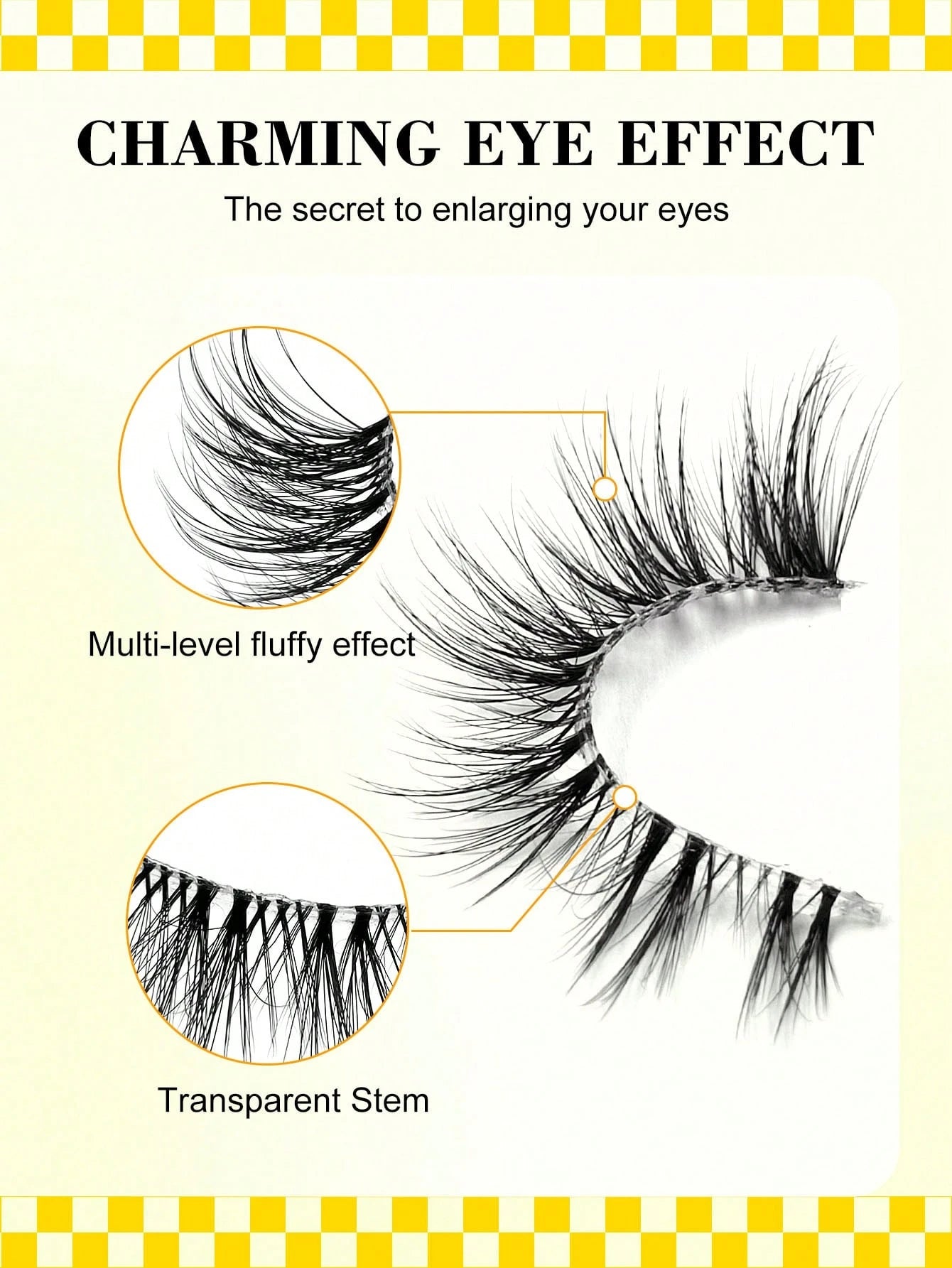 6 Pairs Cat Eye False Eyelashes- Lightweight & Fluffy Faux Mink Lashes, Transparent Lash Band, Natural Look, Reusable, Suitable For Beginners, Comfortable Cartoon Style Lashes, Suitable For Daily Mak