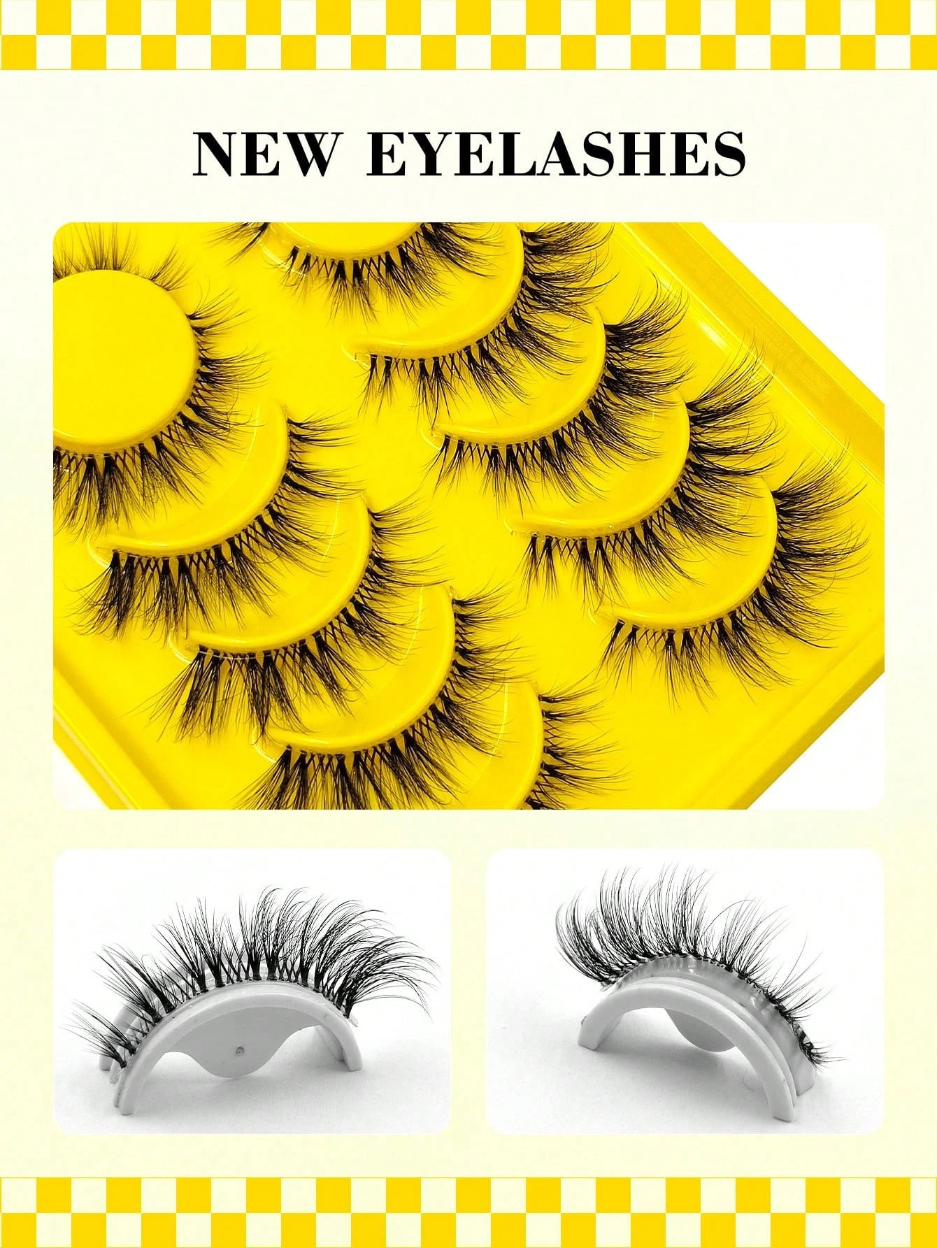 6 Pairs Cat Eye False Eyelashes- Lightweight & Fluffy Faux Mink Lashes, Transparent Lash Band, Natural Look, Reusable, Suitable For Beginners, Comfortable Cartoon Style Lashes, Suitable For Daily Mak