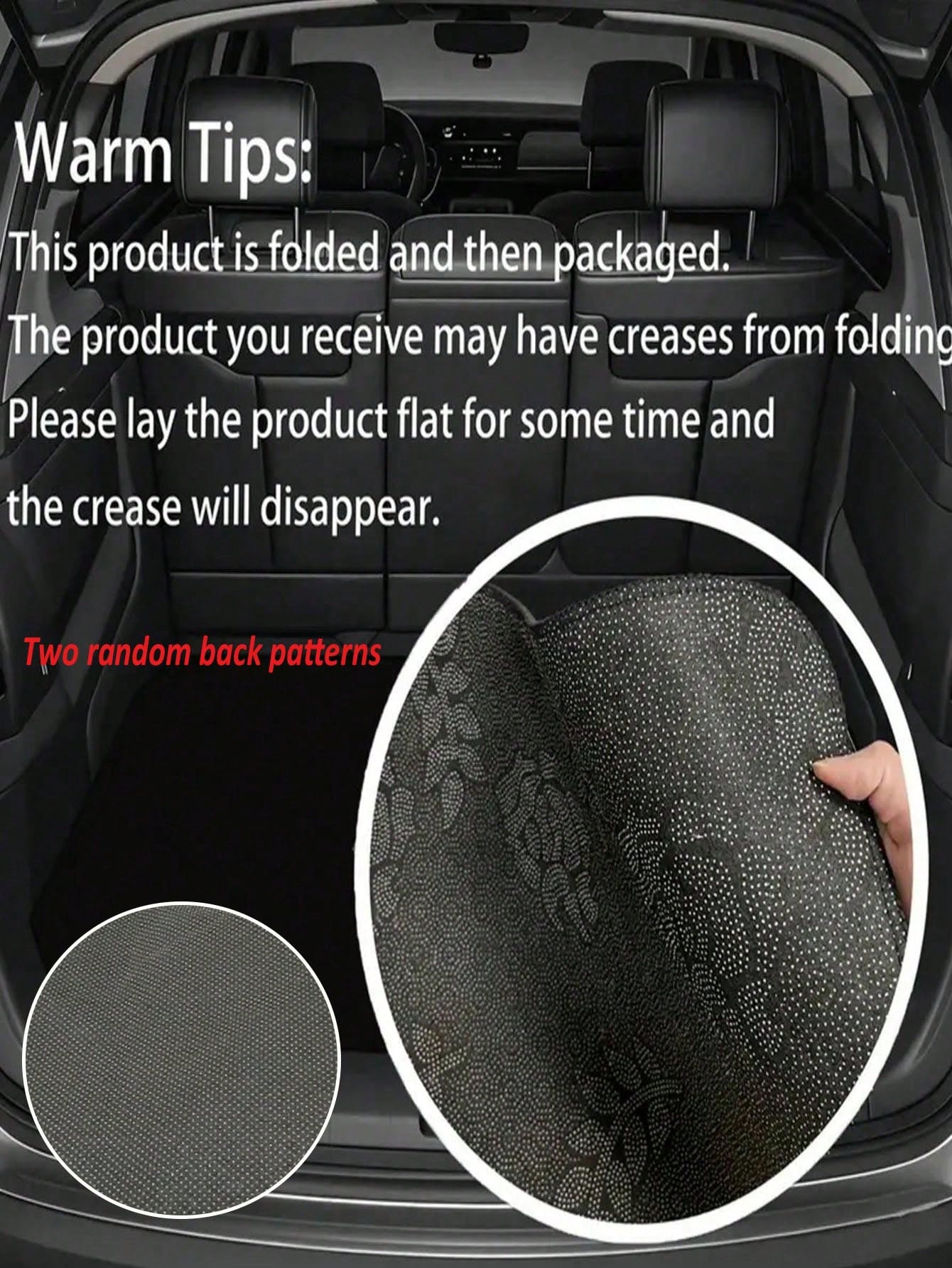 6-Sided Waterproof, Dustproof, Scratch-Resistant Car Trunk Mat- Suitable For SUVs, Sedans And Hatchbacks- Non-Slip Base, Durable And Easy To Clean And Maintain