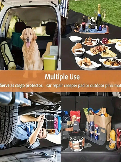 6-Sided Waterproof, Dustproof, Scratch-Resistant Car Trunk Mat- Suitable For SUVs, Sedans And Hatchbacks- Non-Slip Base, Durable And Easy To Clean And Maintain