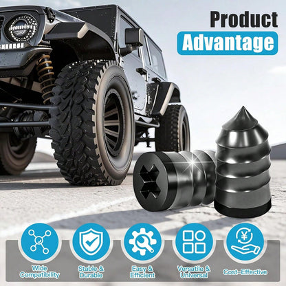 60 Pcs Tire Repair Screws, Tire Patch Kit, Screw In Tire Plugs,Quick Tool Tire Plugs, Self Service Tire Repair Rubber Nail Kit For Patching Punctures In Vacuum Tires Of Cars, Motorcycles(60)