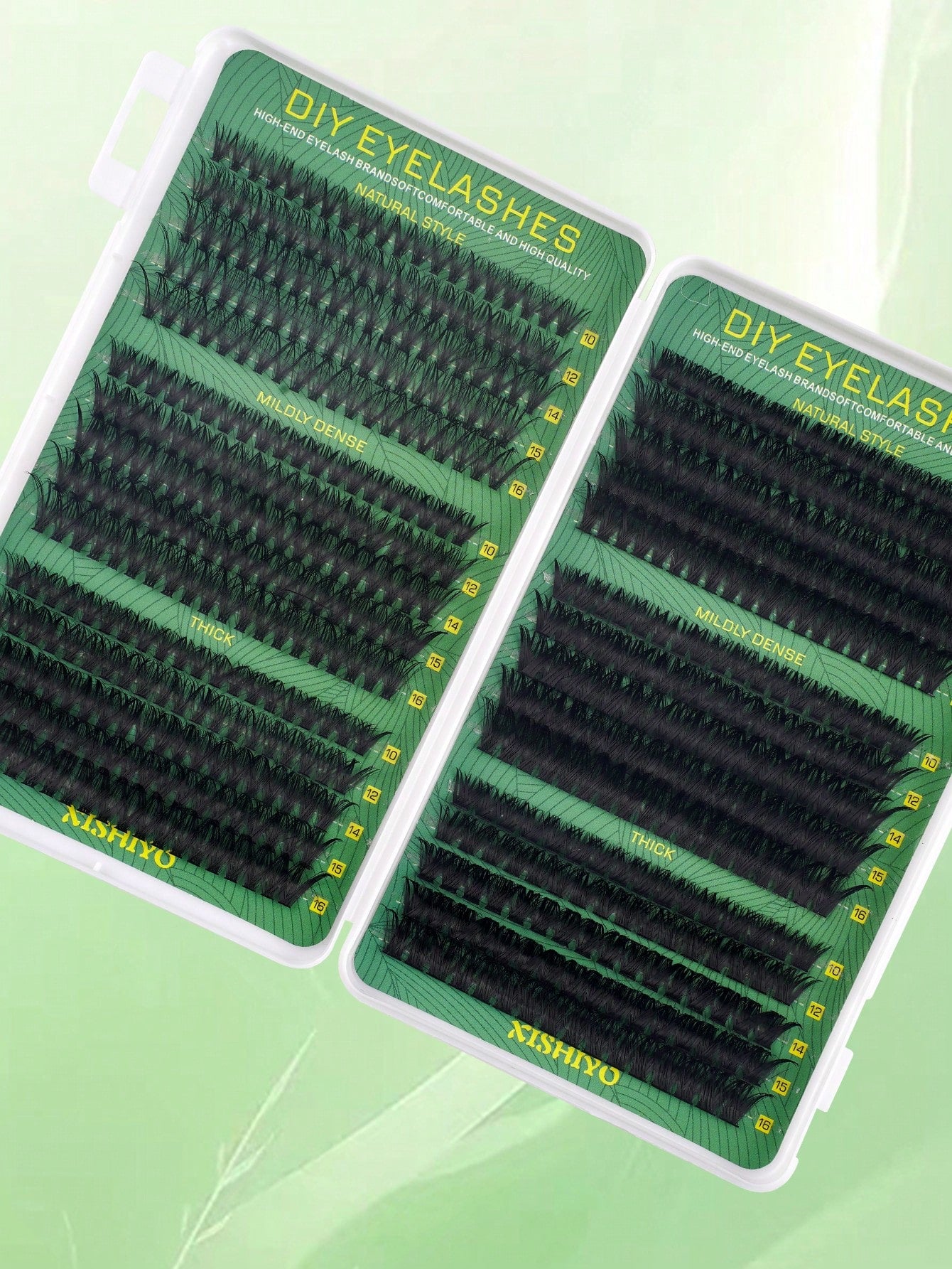 600/570/300/290/270pcs DD Curl Individual False Eyelashes, High Volume Lash Book, Beginner-Friendly, Soft & Fluffy, Creates Natural Look, Easy DIY Segmented False Lashes At Home, Long-Lasting & Dense