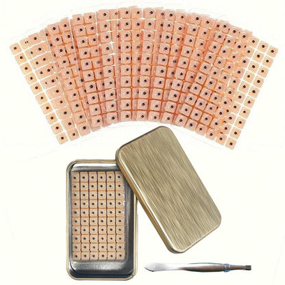 600pcs/Bag Relaxation Ears Stickers Ear Vaccaria Seeds Patches Ear Massage Press Seeds Health Care