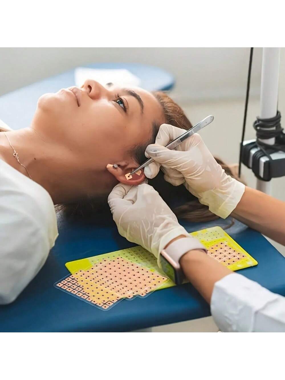 600pcs/Bag Relaxation Ears Stickers Ear Vaccaria Seeds Patches Ear Massage Press Seeds Health Care
