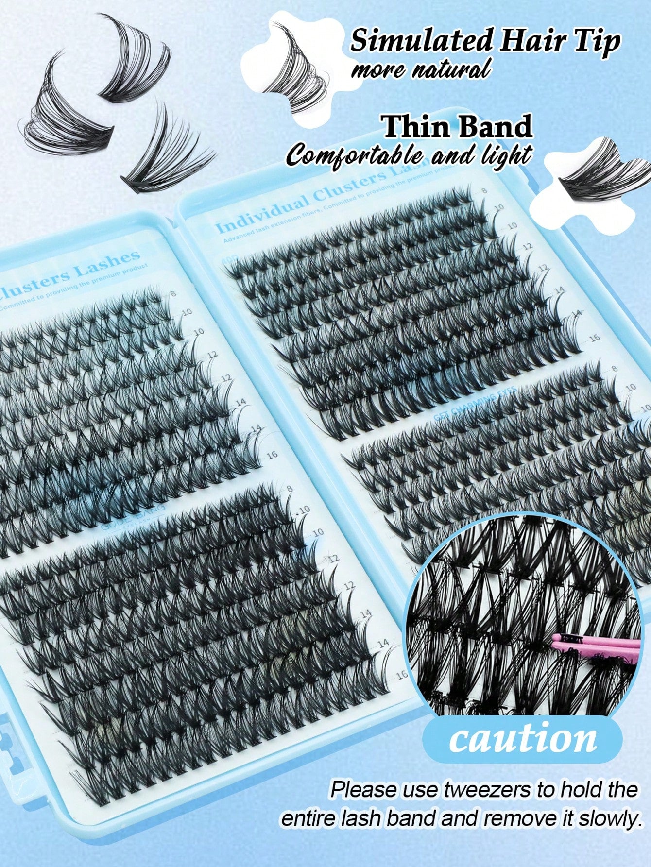 640 DIY Faux Mink Lash Clusters, D-Curl,8-16mm Mixed Lengths, Brightening Eyes For All Makeup. Pick Glue, Remover, Tweezers As Needed. Lightweight, Reusable & Cost-Effective, Beginner-Friendly For Dai