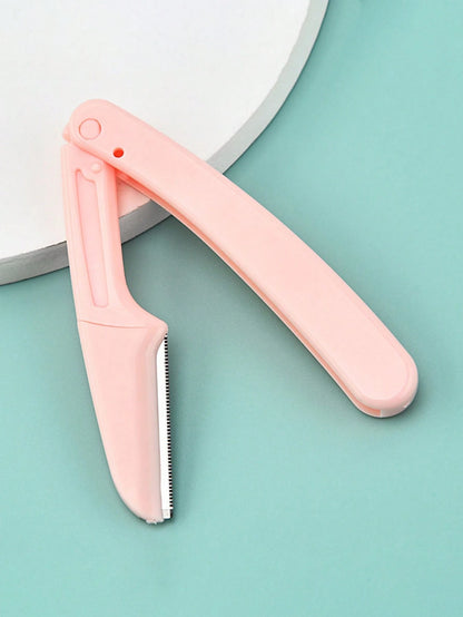 6pcs/3pcs Set Portable Eyebrow Trimmer, Foldable Eyebrow Razor Blades Makeup Tools For Women