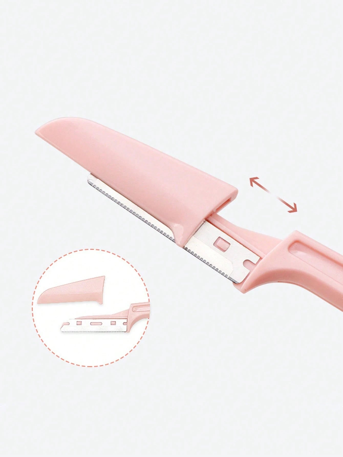 6pcs/3pcs Set Portable Eyebrow Trimmer, Foldable Eyebrow Razor Blades Makeup Tools For Women