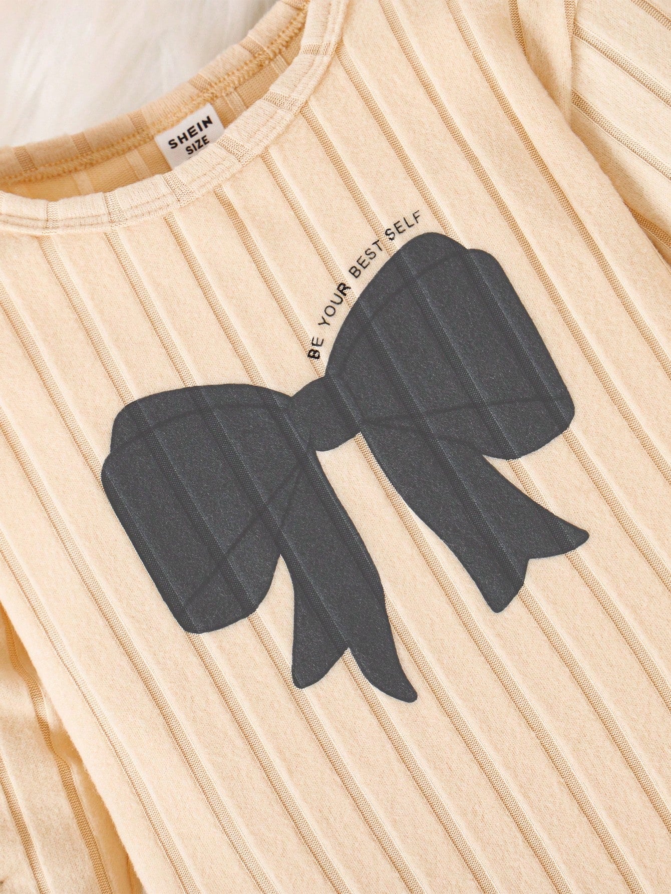 6pcs Baby Girls Bow Print Top With Curved Hem + Printed Solid Color Pants Set, Cute Casual Versatile Outfit For Autumn