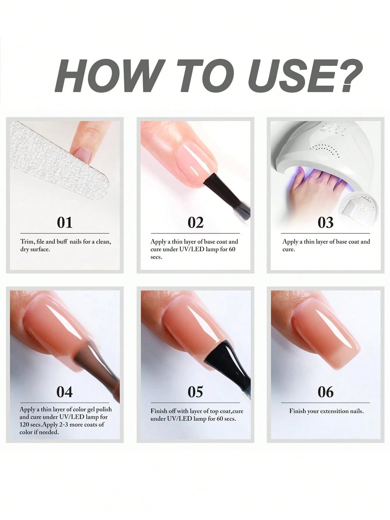6Pcs Glitter Gel Nail Polish Kit With Nail Brush 5ml Silver Gold Pink Black Purple Reflective Glitter Gel Nail Polish Jelly Translucent Sparkle Nail Polish, UV Light Cure Gel For Manicure Art DIY