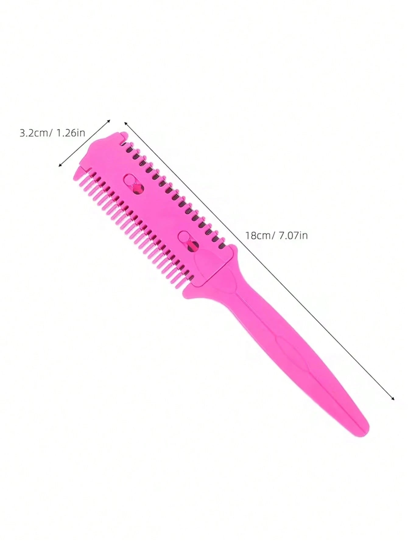 6pcs Hair Cutting Razor Combs- Double-Sided Razor, Hair Styling Trimming Razor Comb, Split End Trimmer, For Precise Hair Cutting And Styling, Random Color