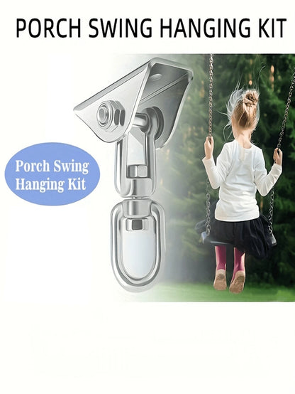 6pcs/Set 304 Stainless Steel Hammock Hardware Kit- Rust-Proof And Durable Swing Hooks- Multifunctional, Easy-Install Swivel Hook Design For Hammocks, Yoga, Punching Bags, Swing Accessories