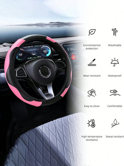 6pcs/Set, 3pcs/Set, 1pc PU Leather Car Interior Accessories Set- Steering Wheel Cover, Armrest Cover, Handbrake Cover, Seat Belt Cover- For Women, Fit For Sedan, SUV, Truck And Various Vehicle Model