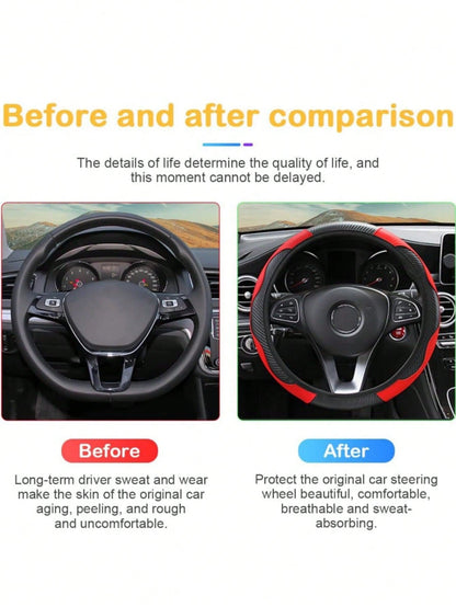 6pcs/Set, 3pcs/Set, 1pc PU Leather Car Interior Accessories Set- Steering Wheel Cover, Armrest Cover, Handbrake Cover, Seat Belt Cover- For Women, Fit For Sedan, SUV, Truck And Various Vehicle Model