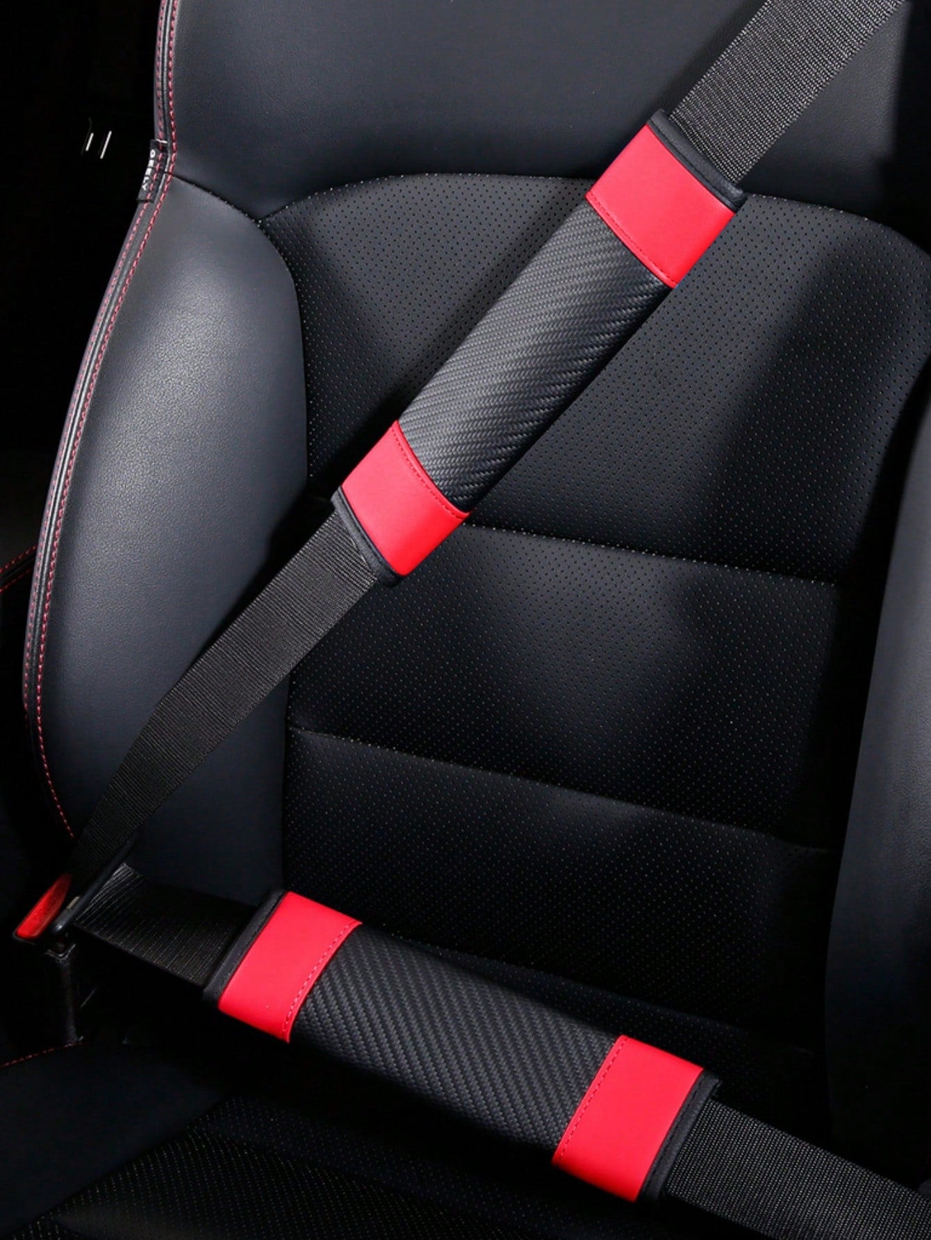6pcs/Set, 3pcs/Set, 1pc PU Leather Car Interior Accessories Set- Steering Wheel Cover, Armrest Cover, Handbrake Cover, Seat Belt Cover- For Women, Fit For Sedan, SUV, Truck And Various Vehicle Model
