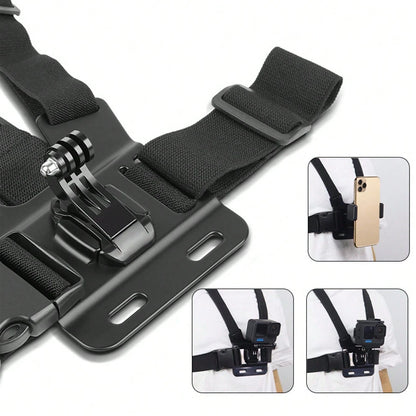 6pcs/Set Complete Sports Camera Accessory Kit, Including Phone Clip Mount, Suitable For GoPro, Phones And Osmo Action Cameras