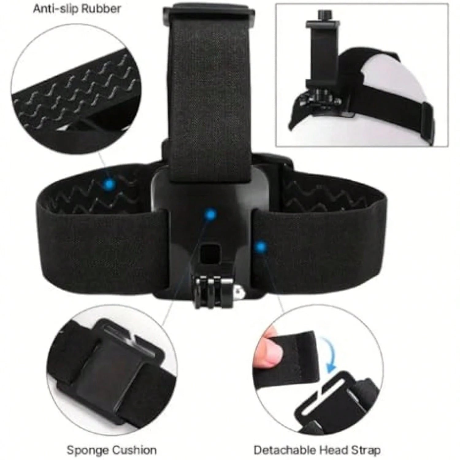 6pcs/Set Complete Sports Camera Accessory Kit, Including Phone Clip Mount, Suitable For GoPro, Phones And Osmo Action Cameras