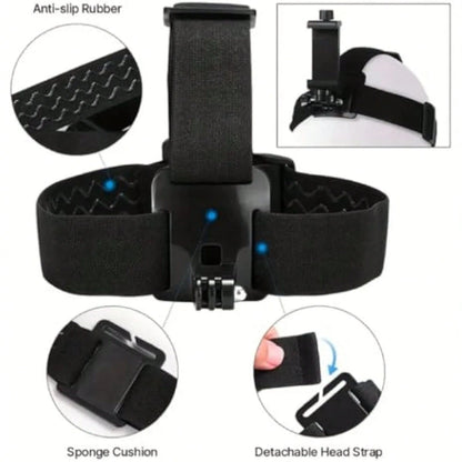 6pcs/Set Complete Sports Camera Accessory Kit, Including Phone Clip Mount, Suitable For GoPro, Phones And Osmo Action Cameras