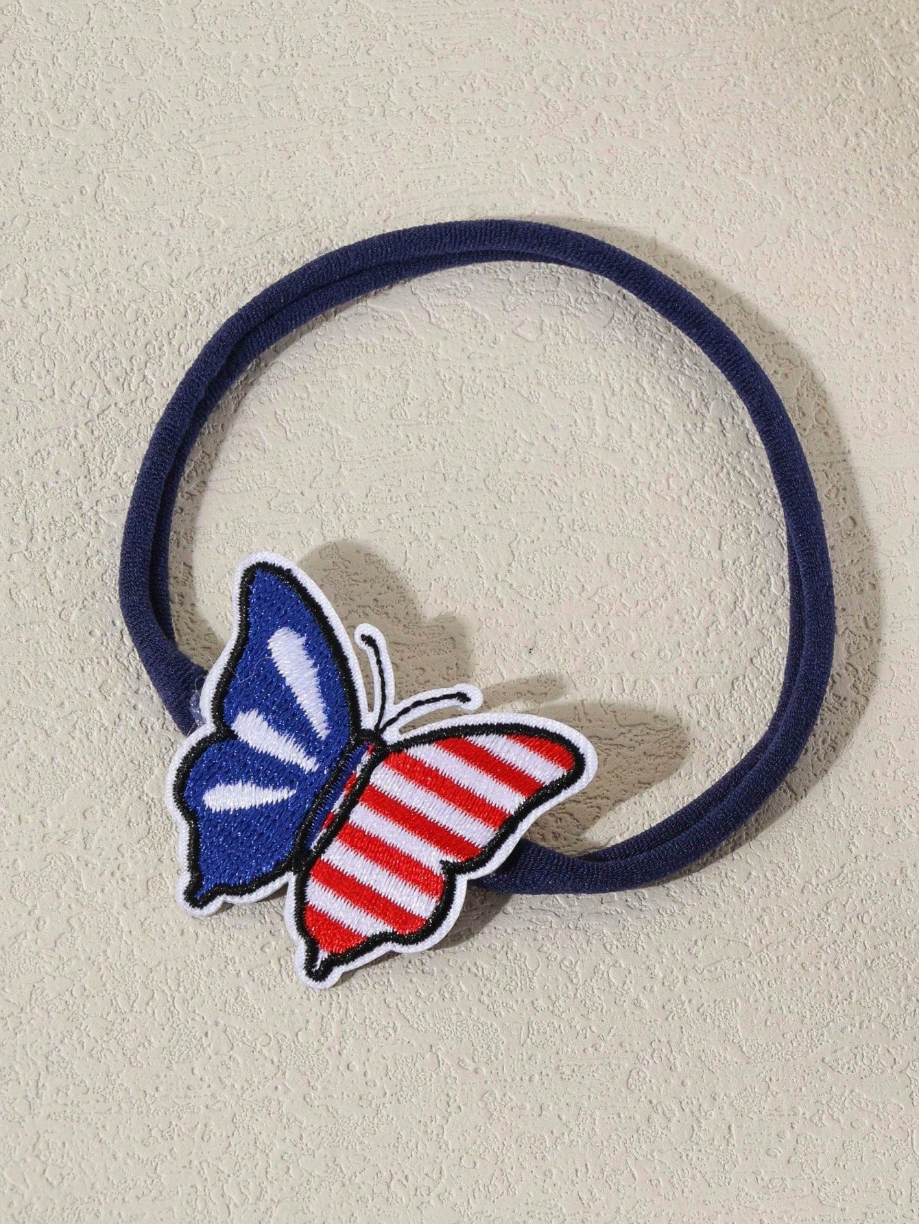 6pcs/Set New Fabric Embroidered Heart Butterfly Hat Shaped Baby Headband, Sweet Cute Independence Day Baby Hairband, Fashion Baby Headwear Hair Accessory (Cardboard Not Included, For Display Only)