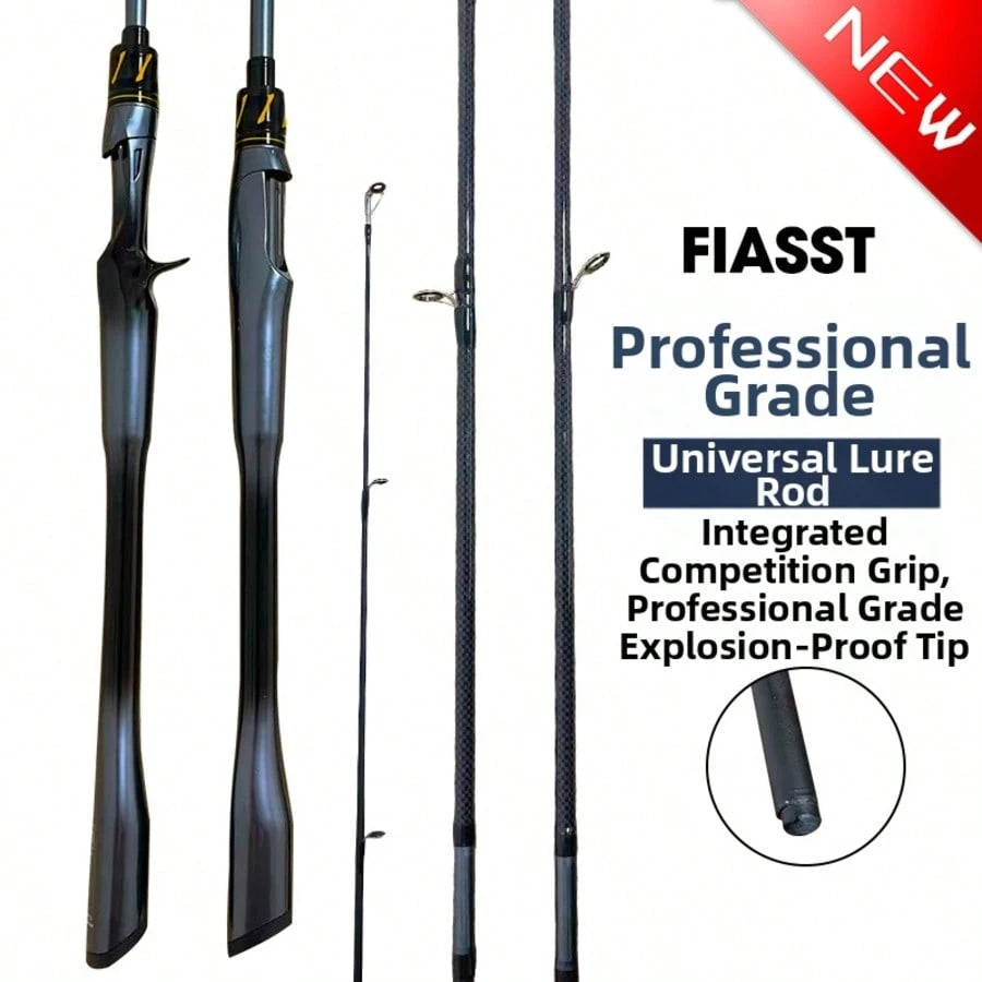 70.87-Inch Carbon Fiber Fishing Rod- High Sensitivity Spinning/Casting, Explosion-Proof Rod Tip, One-Piece Ergonomic Handle With Soft Touch, Suitable For Saltwater Fishing| Perfect Gift For Anglers