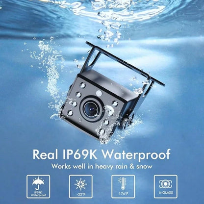 7inch Truck Backup Camera With 1080P HD Display- Night Vision, Waterproof RV Camera For Pickup Trucks, Cars, SUVs & RVs- Easy Installation, Wide View Angle