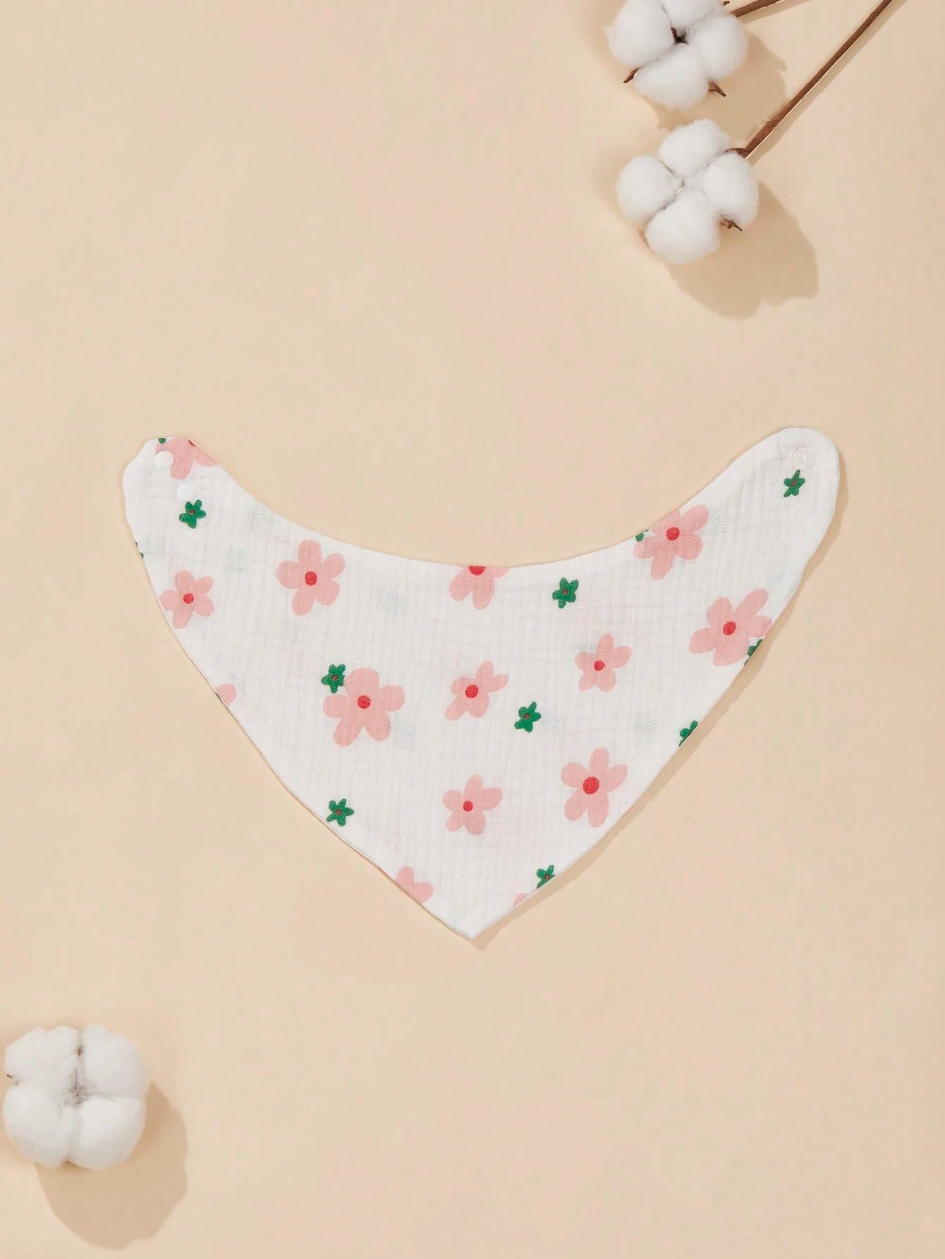 7PCS Pure Cotton Solid Color Gauze Soft Breathable Baby Bibs Triangle Bandana Drool Bibs, Bibs, Bibs, Suitable For Neutral Newborn Girls And Boys Drooling And Teething, Newborn Essentials