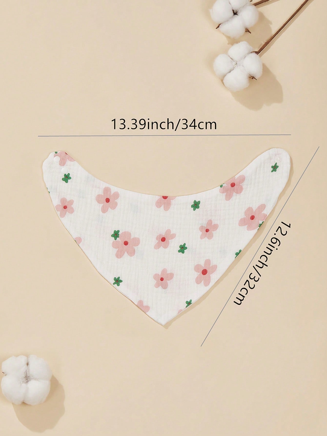7PCS Pure Cotton Solid Color Gauze Soft Breathable Baby Bibs Triangle Bandana Drool Bibs, Bibs, Bibs, Suitable For Neutral Newborn Girls And Boys Drooling And Teething, Newborn Essentials