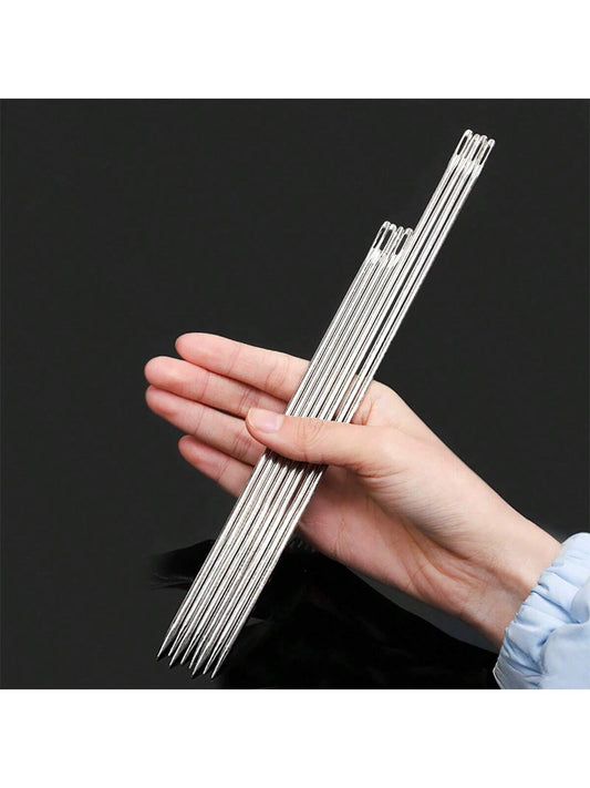 8pcs/Pack Extra Large Eyed Needles, Professional Home Decor Needles For Sewing, Embroidery And Knitting