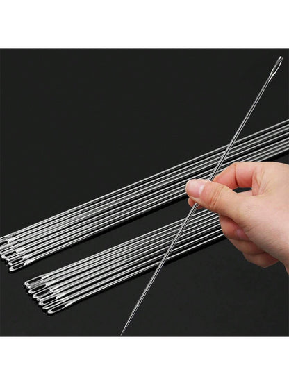 8pcs/Pack Extra Large Eyed Needles, Professional Home Decor Needles For Sewing, Embroidery And Knitting