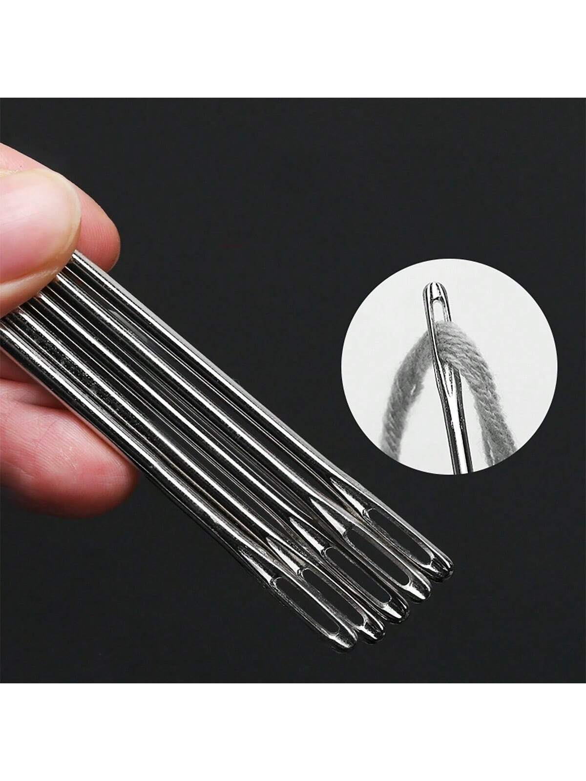 8pcs/Pack Extra Large Eyed Needles, Professional Home Decor Needles For Sewing, Embroidery And Knitting