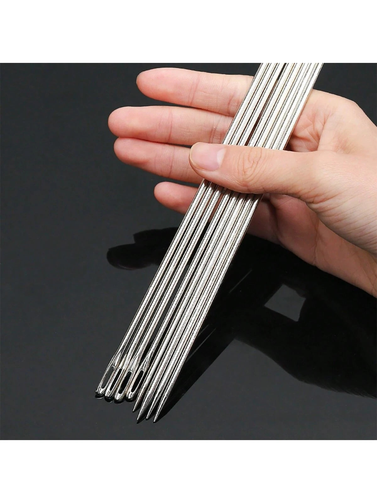 8pcs/Pack Extra Large Eyed Needles, Professional Home Decor Needles For Sewing, Embroidery And Knitting