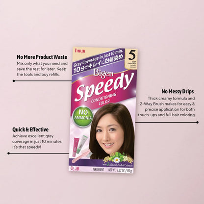 Hoyu Bigen Speedy Conditioning Color #6 Medium Brown