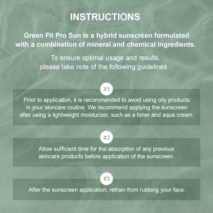 Kaine Green Fit Pro Sun Sunscreen