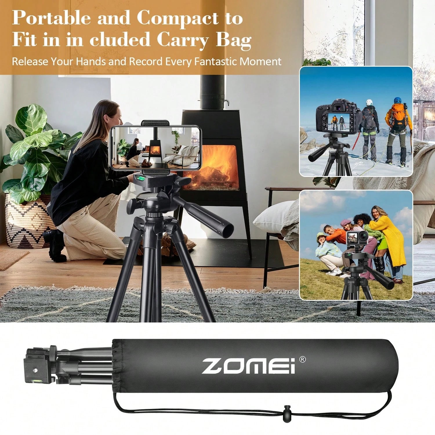 A 51 Inch Adjustable Travel Video Tripod, Mobile And Camera Tripod, Portable And Convenient, With Mobile Editing, Suitable For Meeting Recording And Outdoor Gift Live Streaming, DIY Fill Light, Widely
