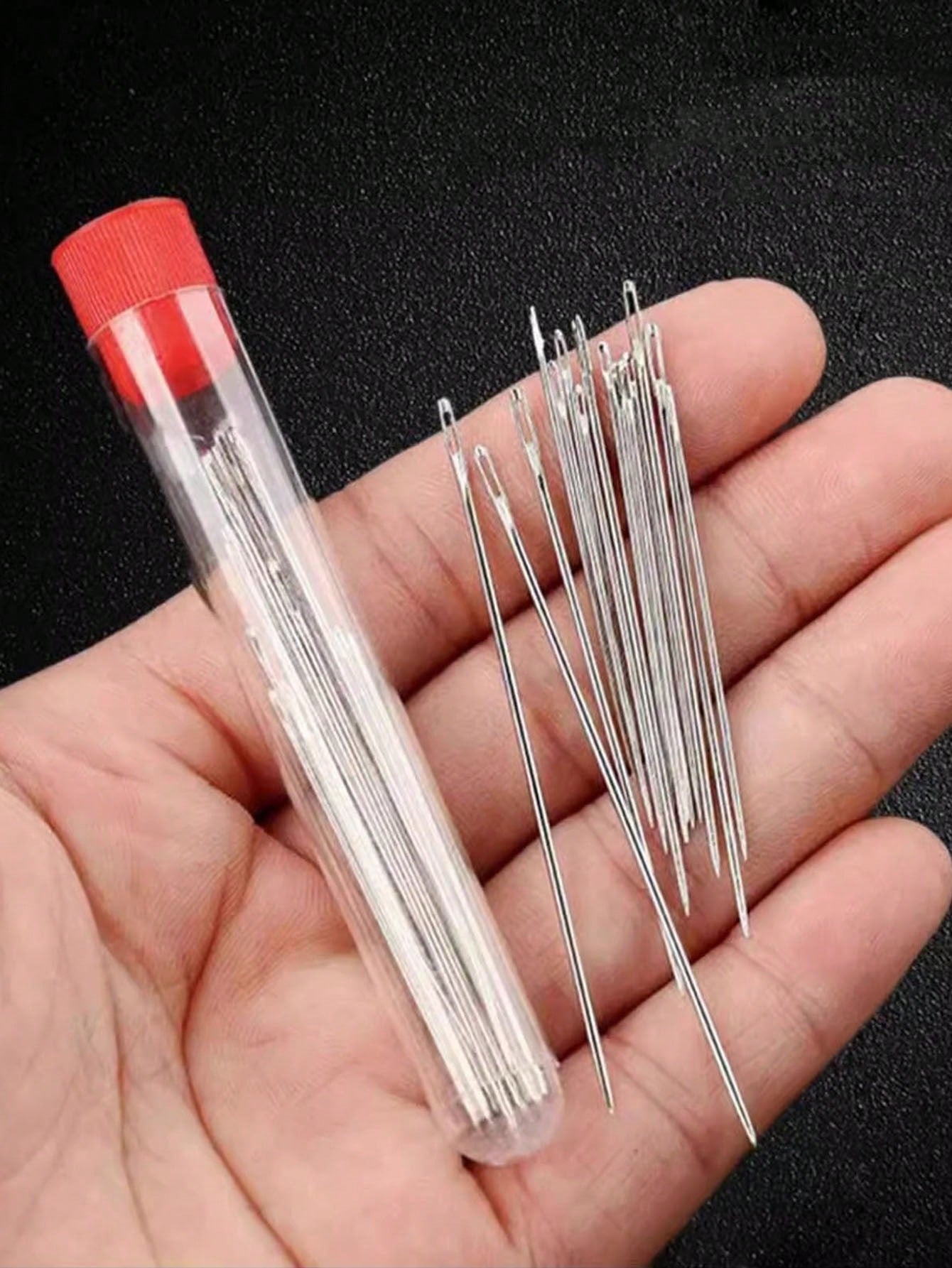 A Set Of 15/30 Large-Eye Sewing Needles, Suitable For Home Use, Hand Sewing, Quilting For The Elderly, With Large Holes For Easy Threading, Suitable For Fine Embroidery And Cross-Stitching Back To Sch
