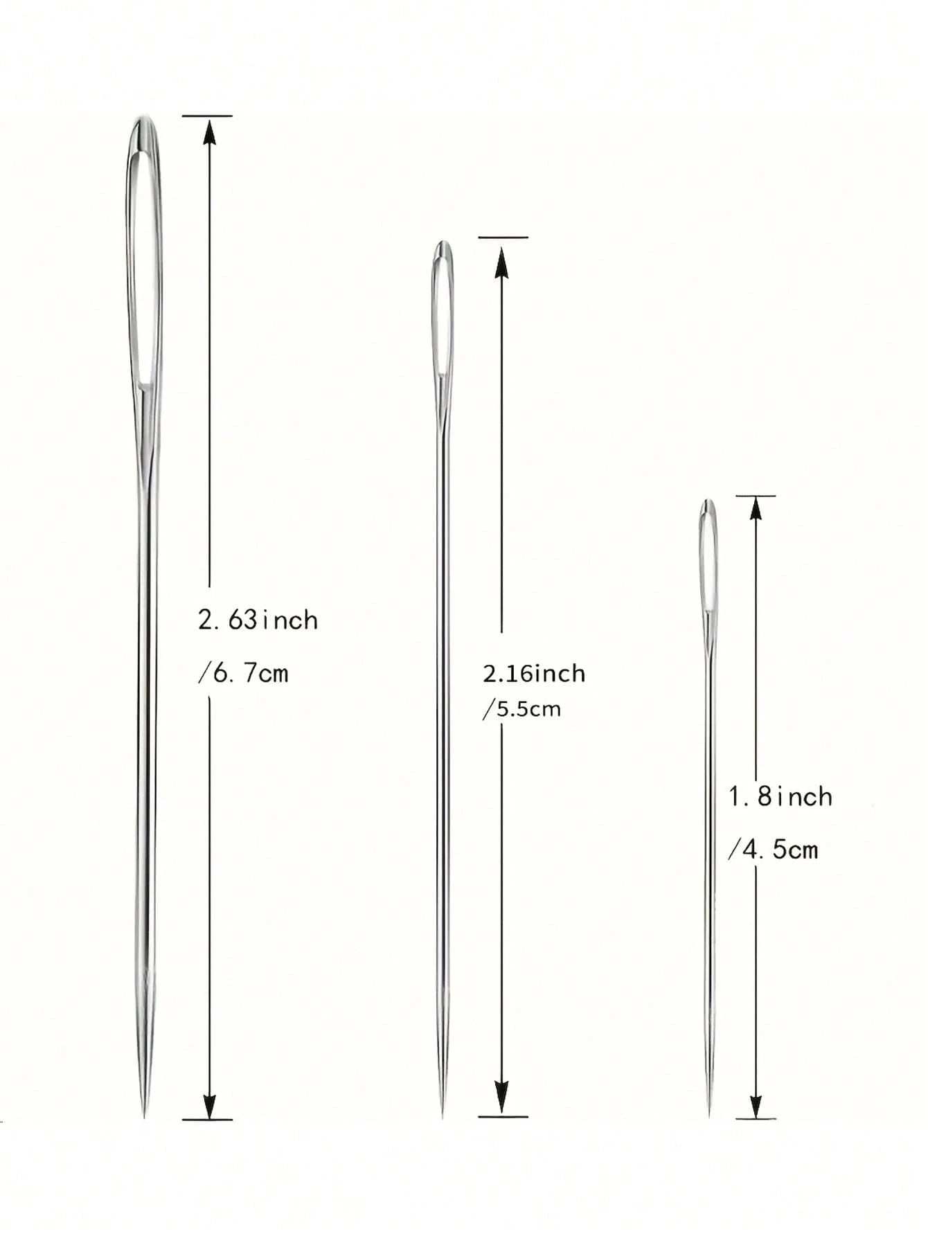 A Set Of 15/30 Large-Eye Sewing Needles, Suitable For Home Use, Hand Sewing, Quilting For The Elderly, With Large Holes For Easy Threading, Suitable For Fine Embroidery And Cross-Stitching Back To Sch
