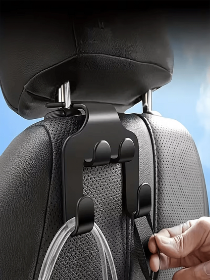 Adjustable Car Seat Back Hook, Phone Holder, Multi-Function Car Headrest Hook- Suitable For Phones, Wallets, Bags, Keys- Handheld Smart Phone Holder For Fixing Backseat Items. Car Accessories/Car St