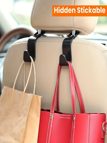Adjustable Car Seat Back Hook, Phone Holder, Multi-Function Car Headrest Hook- Suitable For Phones, Wallets, Bags, Keys- Handheld Smart Phone Holder For Fixing Backseat Items. Car Accessories/Car St
