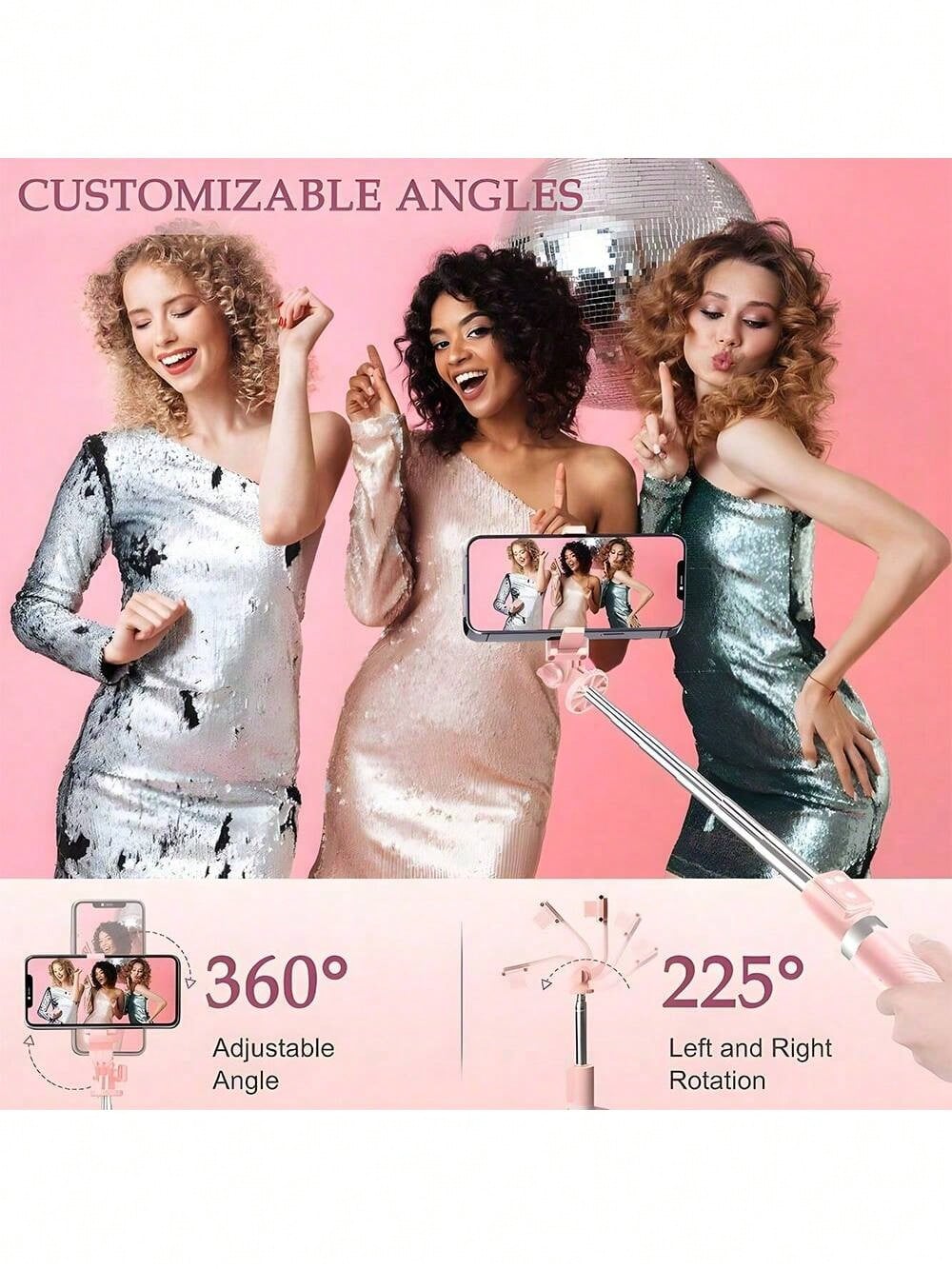 Adjustable Dual Color Temperature Fill Light Selfie Stick Tripod With Dual Fill Lights, Adjustable Dimming Knob, For Makeup, Live Streaming, YT Videos, TK, Photography, Compatible With Cameras & Smart