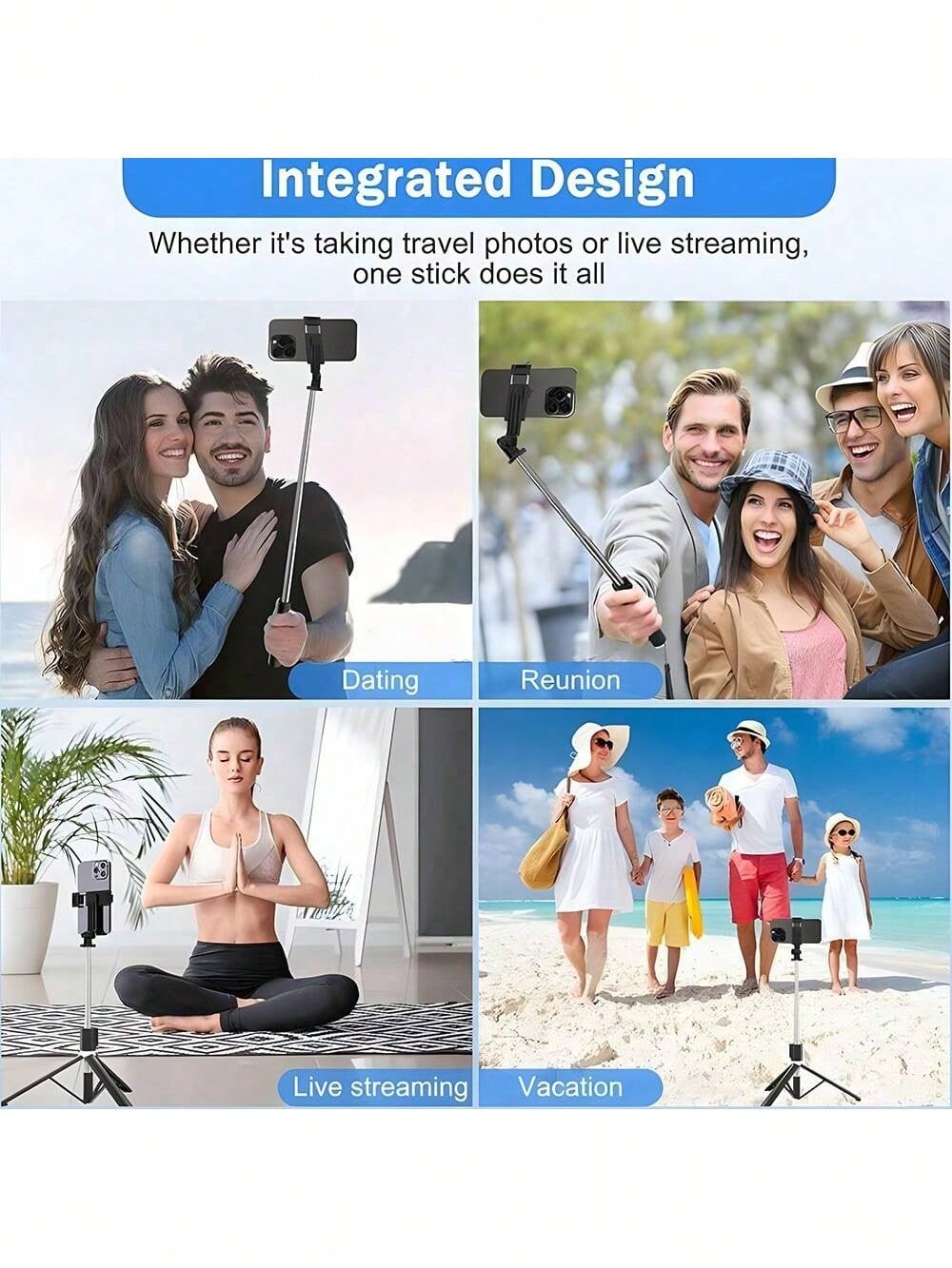 Adjustable Dual Color Temperature Fill Light Selfie Stick Tripod With Dual Fill Lights, Adjustable Dimming Knob, For Makeup, Live Streaming, YT Videos, TK, Photography, Compatible With Cameras & Smart